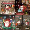 Creative Christmas Snowman Window Glass Sticker Self-adhesive Wall Sticker