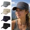 Quick Drying Flat Top Hat Breathable Sports Running Cap Unisex Sunscreen Cap  Women Men