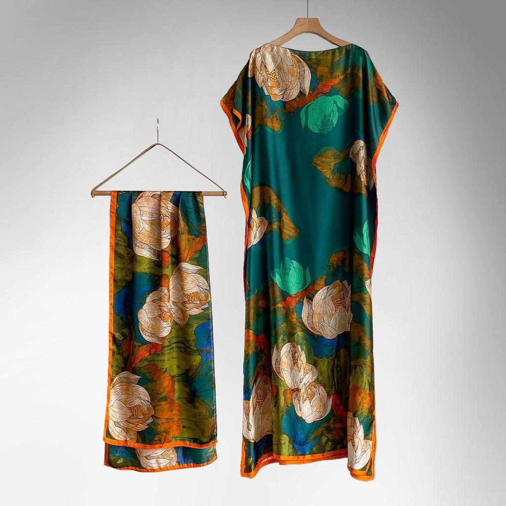 Middle Eastern Style Loose Long Dress Abaya for Women