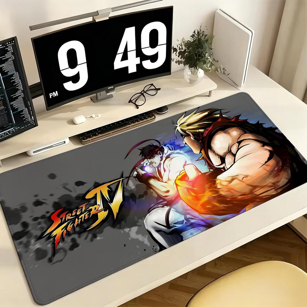 Pro ESports Xxl Gaming Mousepad Extra Large NonSlip Stitched Edge Keyboard Laptop Desk Mat For Pc Gamer Street Fighter