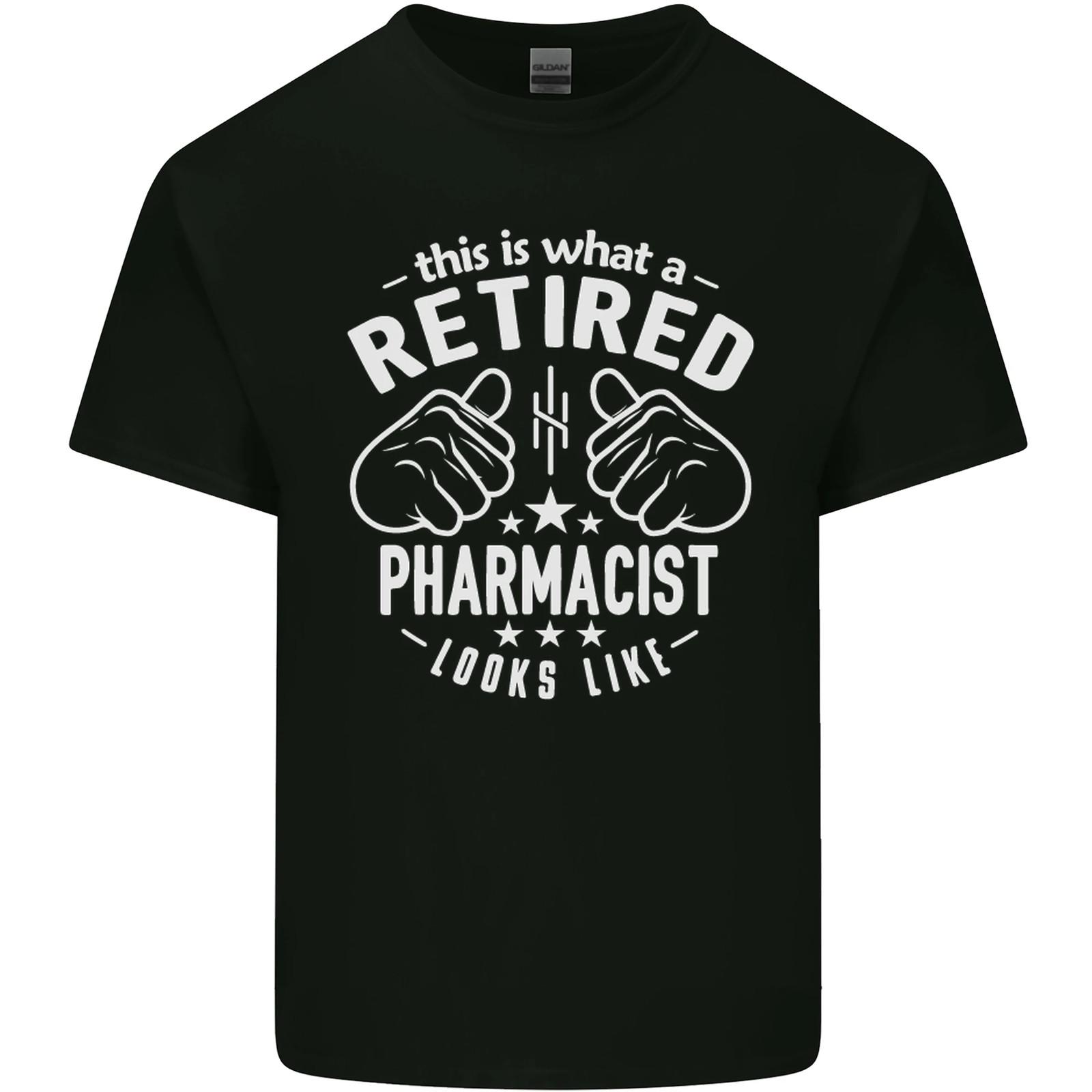 A Retired Pharmacist Looks Like Mens Cotton T-Shirt Tee Top S