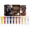 10-Color Set Leather Repair Gel Car Sofa Leather Scratch Repair Color Matching Refurbish Auto Seat Restoration Maintenance Gel