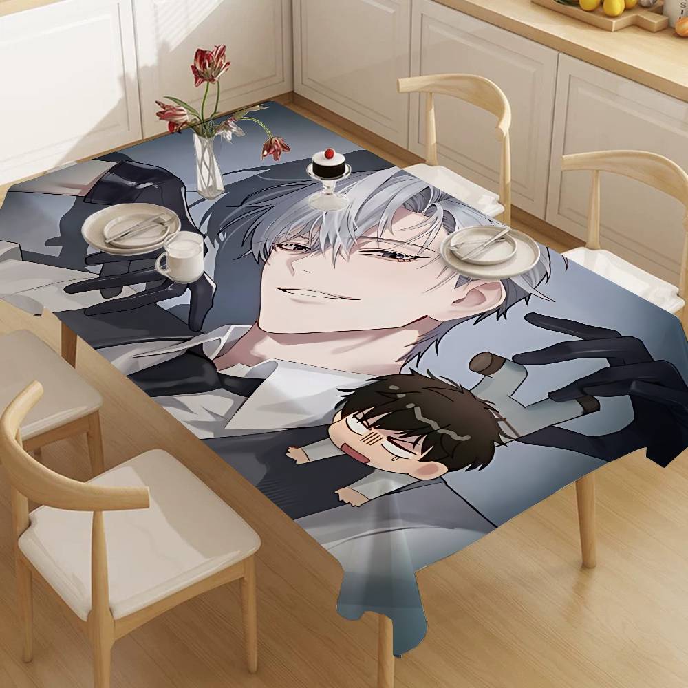 Passion Bl Anime Pattern Tablecloths Summer Washable Picnic Party Rectangle Table Cover Home Dining Decor