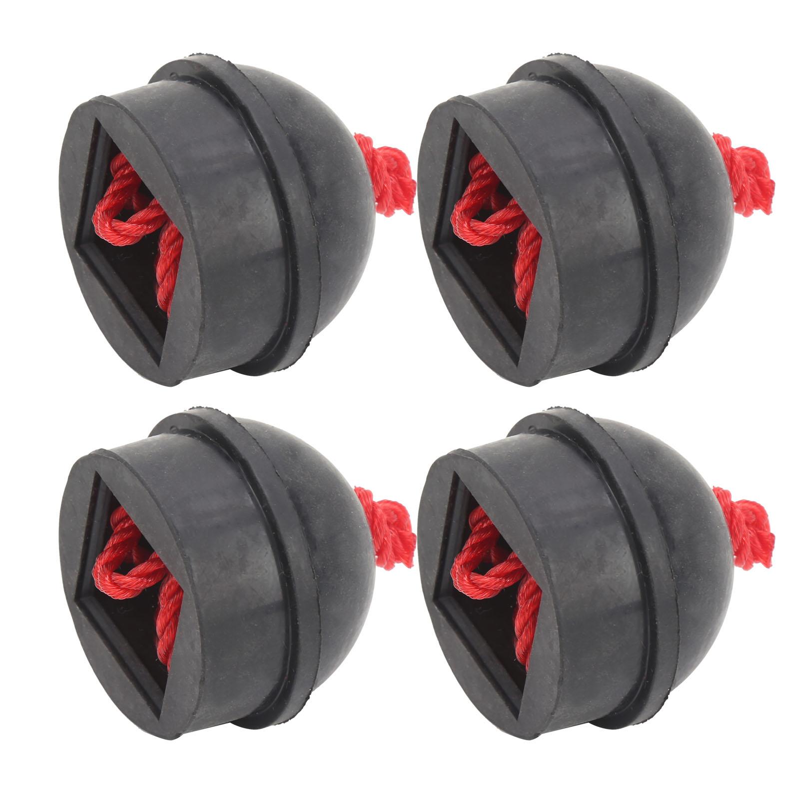 

4pcs Cue Chalk Holder Pocket Rubber Billiard Pool Chalk Holders with Cord AccessoryBlack чёрный