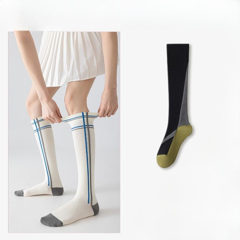 

Exercise Pressure Leg Stockings for Women, Tennis, Badminton, Yoga, Running, Fitness, Pressure Reduction for Legs, Compression Long Stockings 1 pair