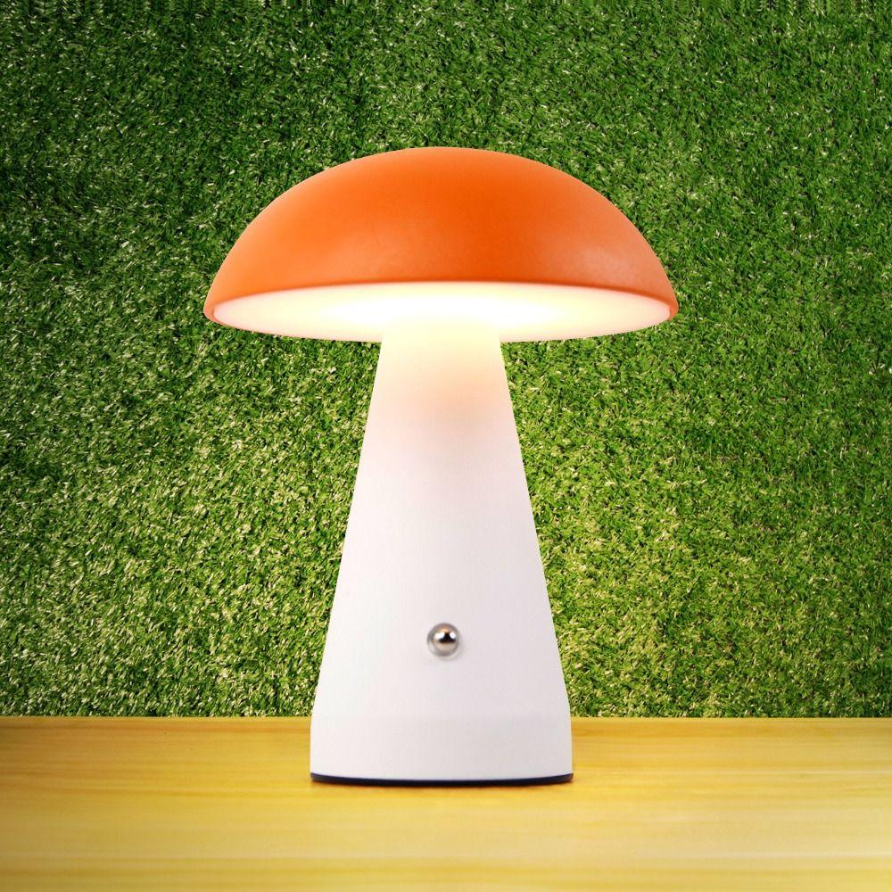 Touch-Activated Mushroom Lamp 3 Color USB Rechargeable Touch Desk Light Extended Illumination Dimmable Dimmable Light Bedroom
