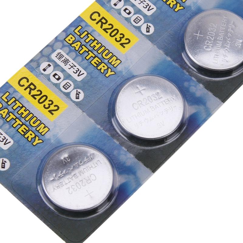 Cheap 5 Pack CR2032 Lithium Coin Battery 240mAh High Capacity with