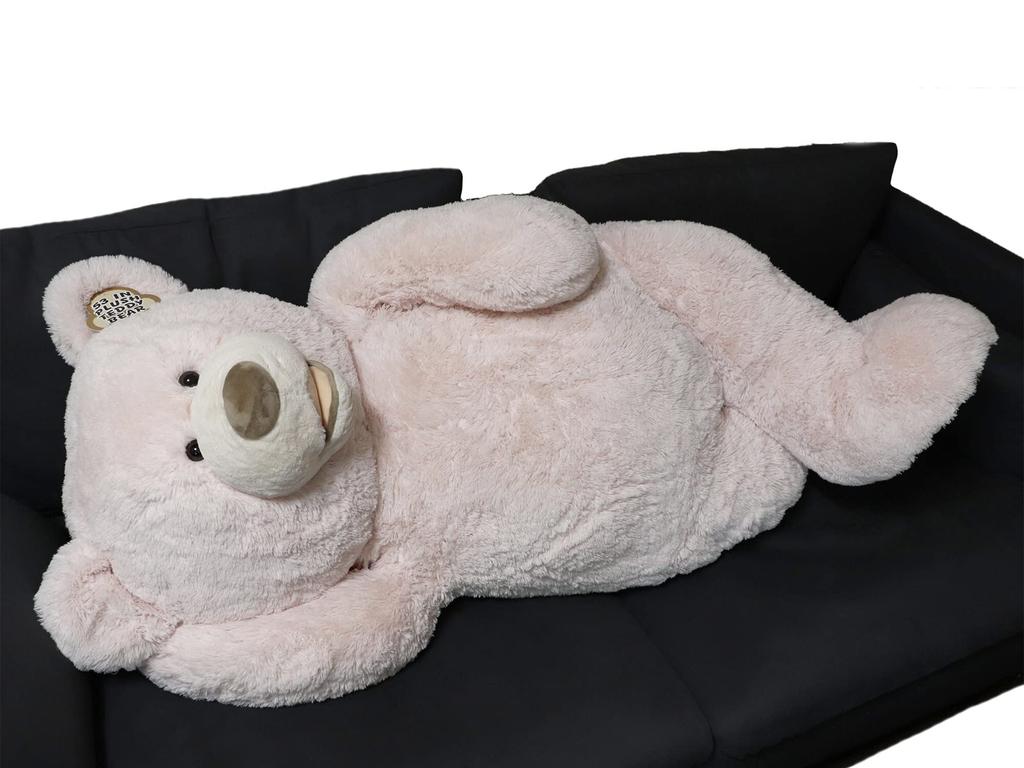 HUGFAN Teddy Bear, Pink Beige, Approx. 134cm, Costco