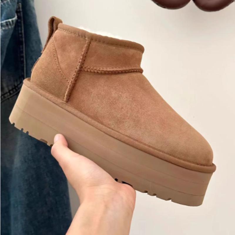 Unisex Fur Snow Boots: Warm, Thick-Soled, Cold-Proof & Waterproof