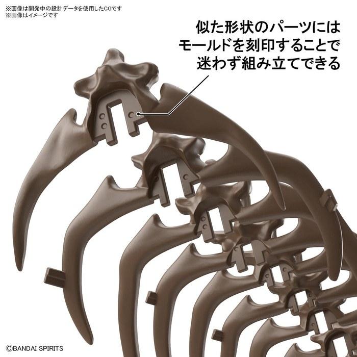 Bandai SPIRITS Imaginary Skeleton Triceratops 1/32 Scale Model Kit Brown 23cm