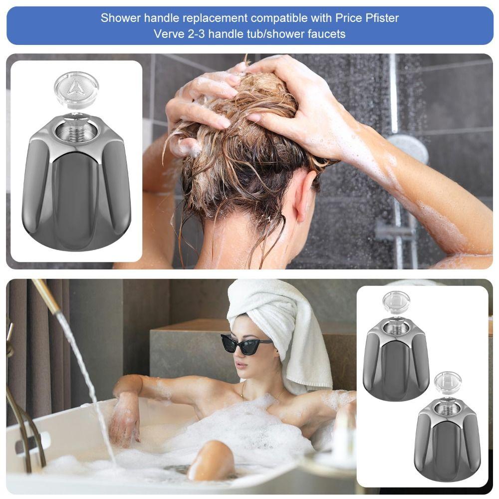 Zinc Zinc Zinc Alloy Shower Knob Replacement Sturdy Bathroom Faucet Knobs Shower Knobs  Faucet Replacement