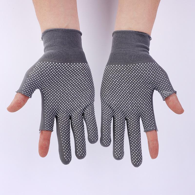 Non-slip Motorcycle Touchscreen Nylon Gloves Men Summer Outdoor Riding Sports Fitness Breathable Sunscreen Half Finger Gloves