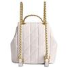 COACH Tabby Quilting Sheepskin Backpack Small Women's Chalk White CU076-B4HA