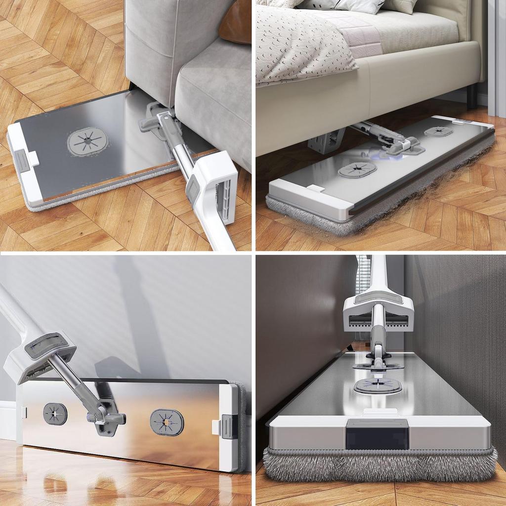 RULA Floor Condor Floor Wiper with Cloth and Wet Floor Quickle Floor Aluminum Alloy Mop Stainless Steel Push 45cm Long X High Self-Cleaning