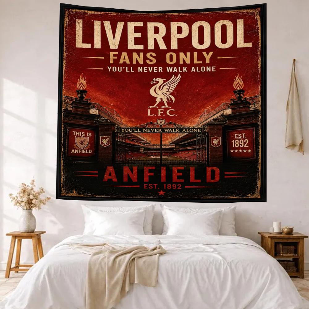 Liverpool Football Tapestry Wall Hanging Customize Wall Tapestry Home Decor Room Decor Backdrop Wall Art Room Decor