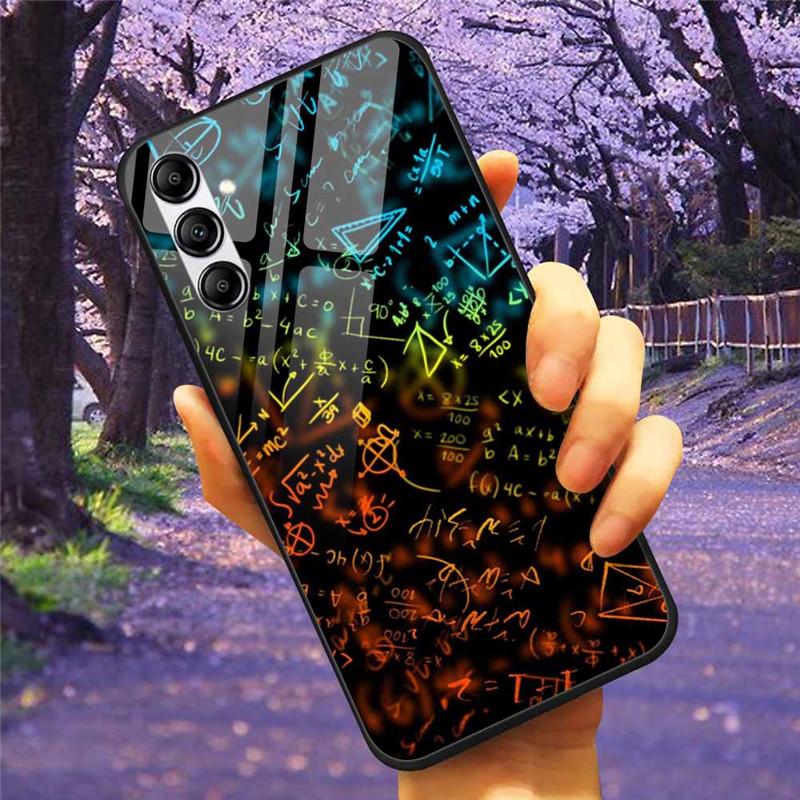 Tempered Glass Phone Case For Samsung A34 A14 A54 5G Cover For Galaxy A13 A137F A24 M54 A8 Plus Hard Back Bumper A 54 GalaxyA34