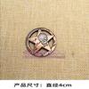 Personalized 3D Skull Pirate Round Sticker Decorative Body Sticker for Electric Vehicles and Motorcycles 4cm Creative Metal Sticker