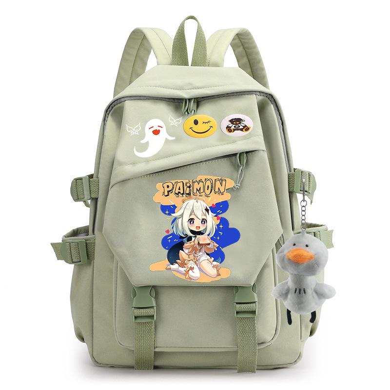 

2022 Yuanshen nylon waterproof schoolbag teenage girls boys large capacity travel backpack