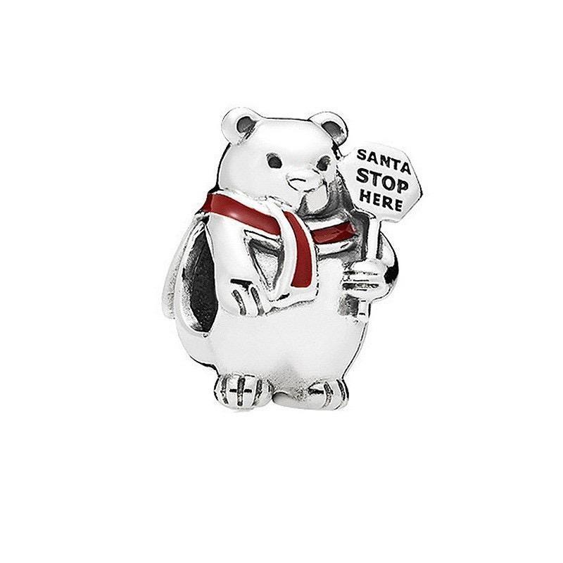 New Collection Series Cute Elephant Bear Penguin And Bunny Charm Bead Fit Original Bracelet Diy Accessories Gift For Women