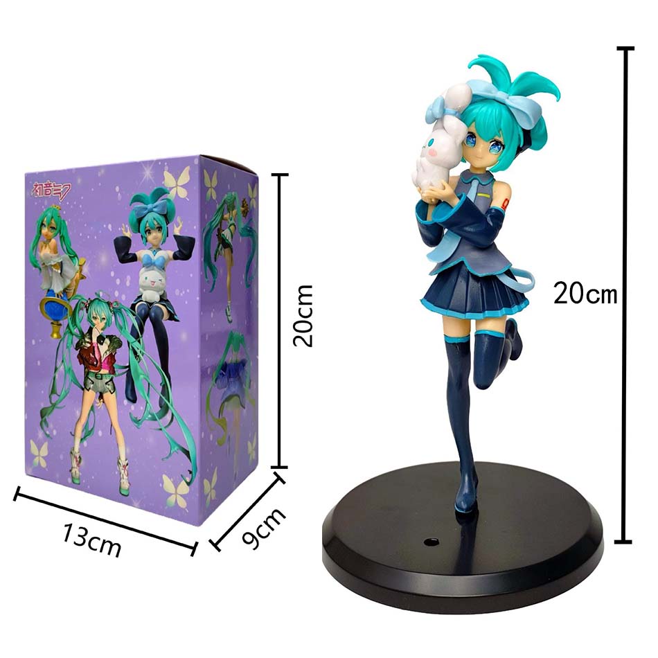 20cm Sexy Girl Hatsune Miku Anime Figure Fashion Subclture Miku Action Figure Christmas Gift PVC Collection Model Doll Toys