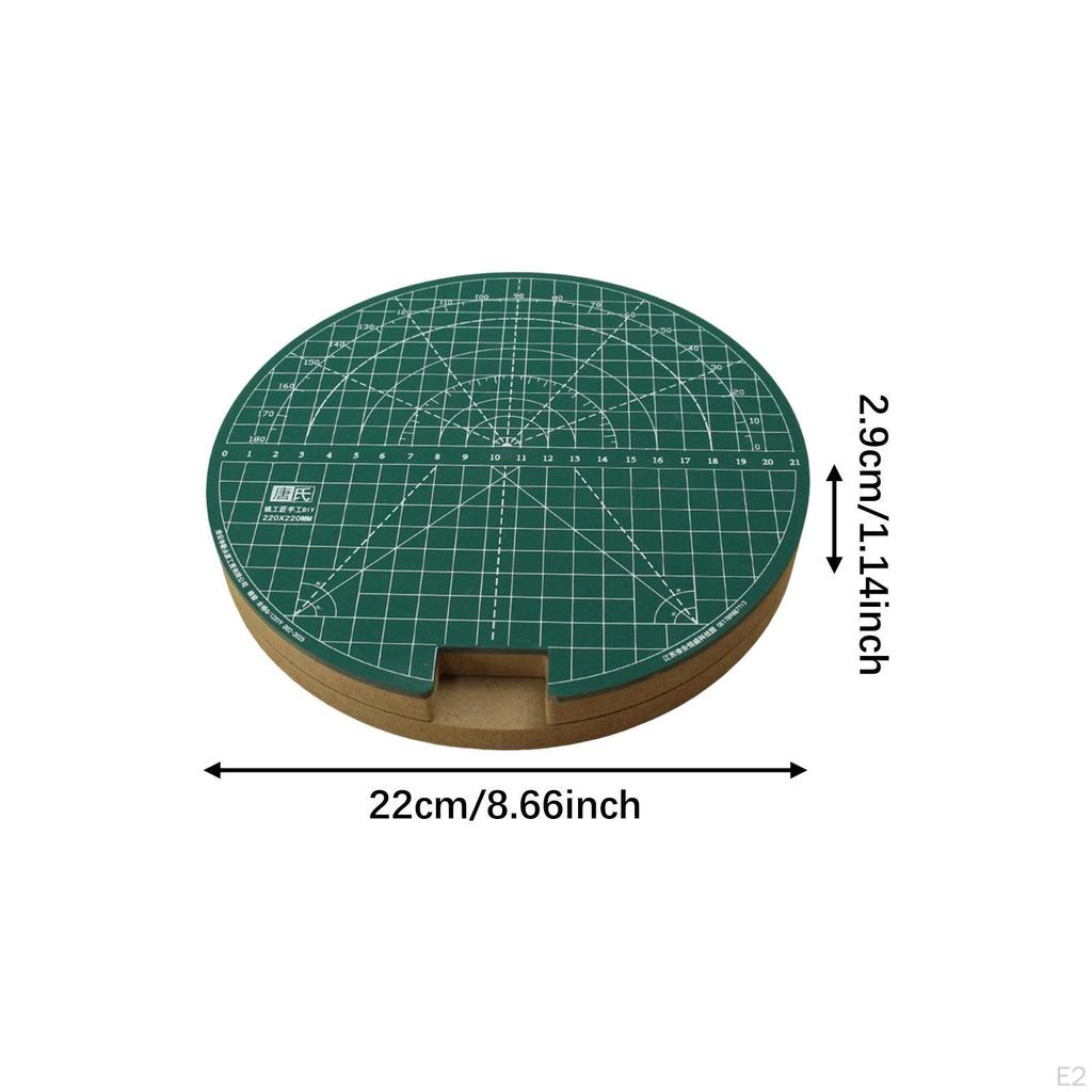 Table Tennis Rubber Cutter Platform Lightweight Sheet Cutting Station 22CM Rotation