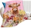 Colorful Guitar Music Note Throw Blanket Ultra Soft Fuzzy Plush Bedding X Inches Perfect Gifts for Music Lovers Women Girls Kids