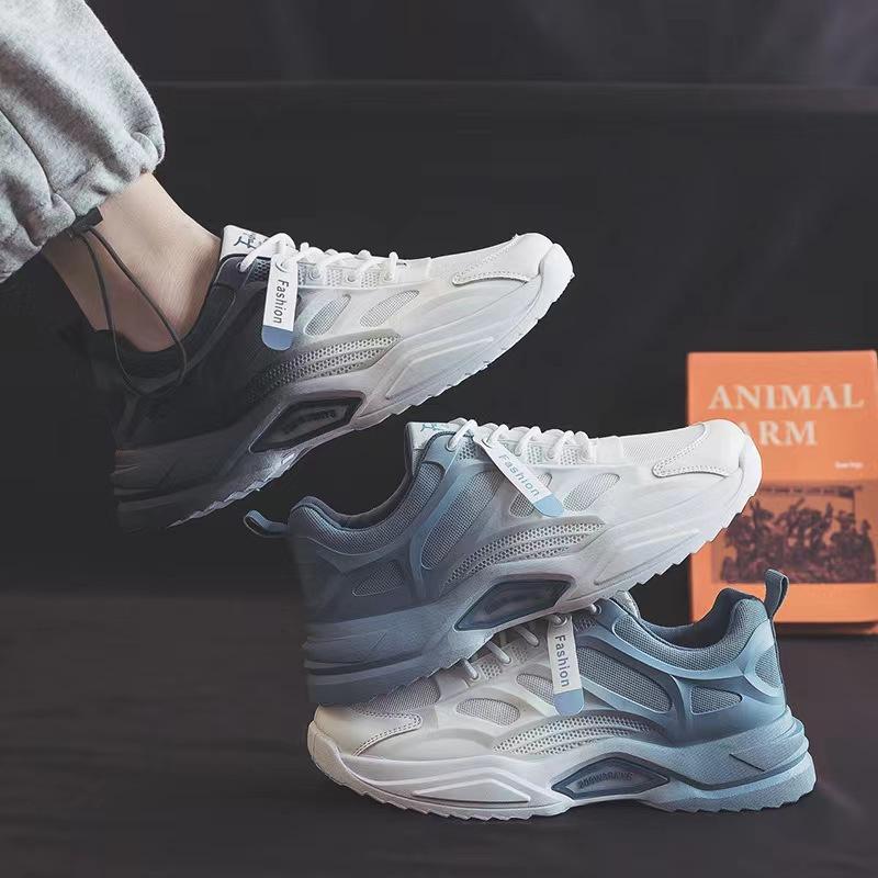 Men's Shoes  New Spring Breathable Single Shoes Running Sports Casual Net Shoes Men's Small White Shoes Old Tide Shoes