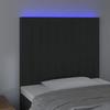 VidaXL LED Headboard Bedroom Furniture Single Bed Accessory Headboard Interior Black 3122706