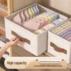 Tianshan Cotton & Linen Sock Box: Foldable, Washable Drawer-Style Wardrobe Organizer