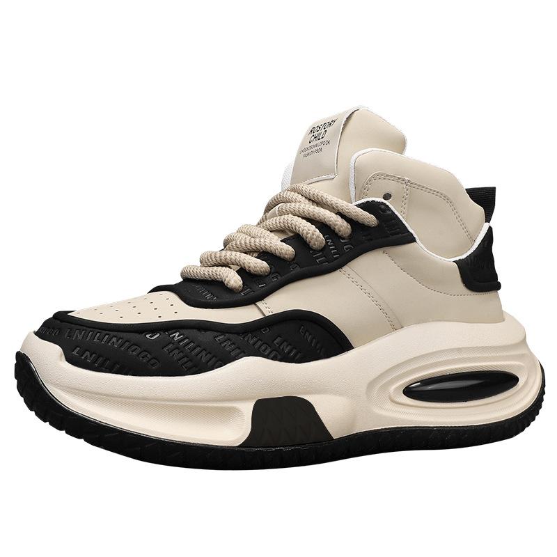 

Men s shoes high-top thick-soled heightening Hong Kong style dad shoes, youth retro casual sports running shoes, new winter models 44