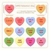 Valentine's Day Heart Banner Garland - Candy-Colored, Pre-Strung with Love Sayings for Anniversary, Wedding & Birthday Decorations