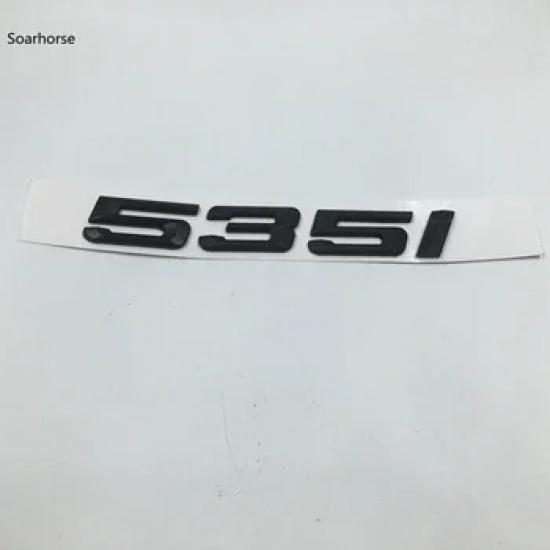 Soarhorse Matt Black for 520i 523i 525i 528i 530i 535i 540i 550i E34 E39 E60 E61 F10 Letter Sticker Emblem Decals