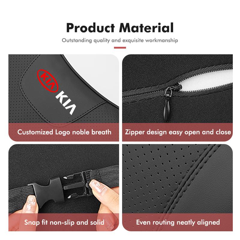For KIA Car Neck Cushion Lumbar Support Pillow Waist Cushion Sorento Stinger Soul Spectra Niro Cadenza Sephia