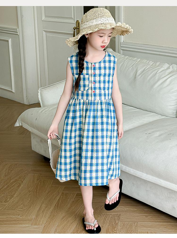 Girls' Summer Dress 2026 New Fashionable Children's Summer Dress Girls' Summer Cool Korean Edition Super Beautiful Dress