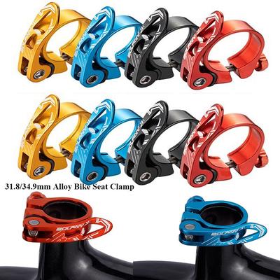 4 Colors 31.8/34.9mm Road Bike Bike Seat Clamp Bicycle Seatpost Clamps Quick Release Aluminium