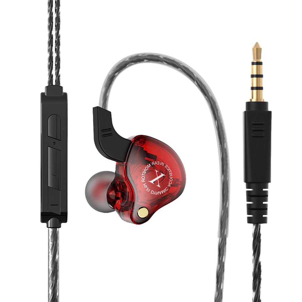 

Wired Earphones 96dB 3.5mm HiFi Silicone Cover Ear Hook In-ear Headphone Indoor Outdoor Sports Headset with Microphone