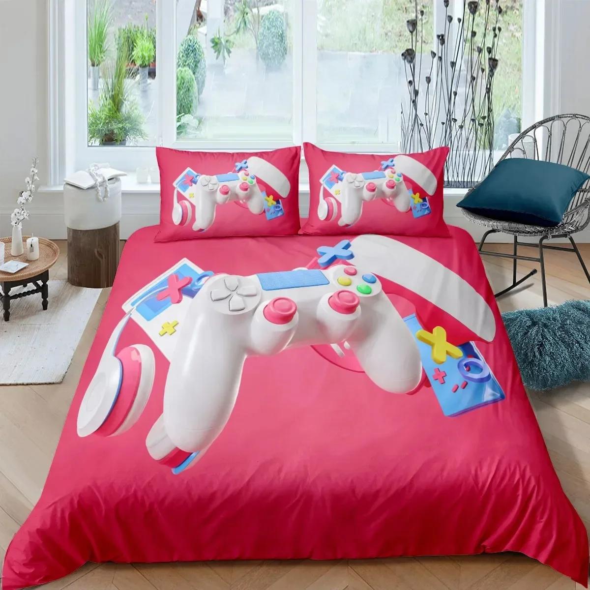 

Gamer Comfortable Duvet Quilt Cover Pillowcase Bedding Set Children Bedroom Decoration Home Textile 70x133cm