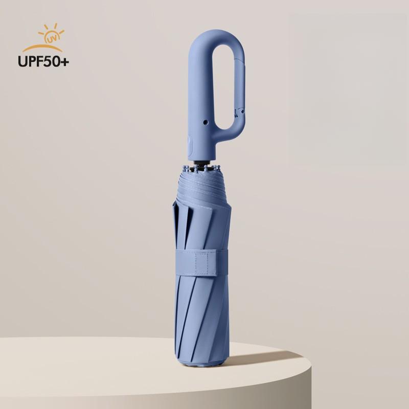 Umbrella Color Solid Automatic 10bone Windproof Rain Resistant Sunscreen Shade Dualpurpose Foldable Umbrellas Business Using