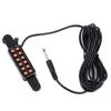 12 Hole Guitar Pickup Magnetic Transducer Acoustic Guitar Sound Hole Pickup With 6.35MM Plug Audio Cable Guitar Parts