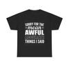 Men's and Women's T-shirts Funny Sarcastic Graphic