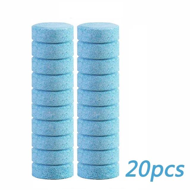 20/40/60Pcs Car Solid Effervescent Washer Tablet Multifunctional Cars Windscreen Washing Tablets Tools Auto Cleaning Accessories