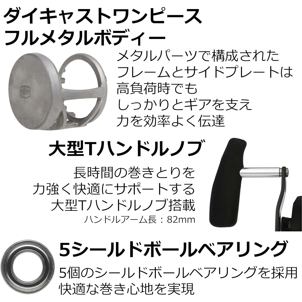 Penn Fathom II FTHII30LD2 2-Speed Offshore Jigging Reel