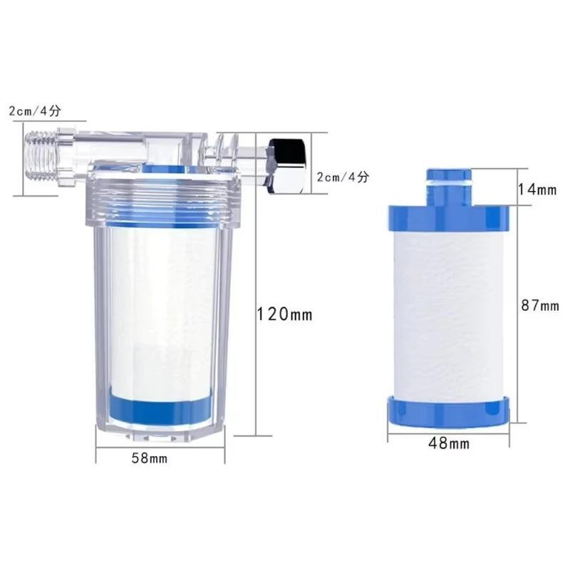 Universal Water Pipe Filter Pp Cotton Shower Bath Sprayer Strainer Faucet Water Heater Purification Kitchen Bathroom Fittings