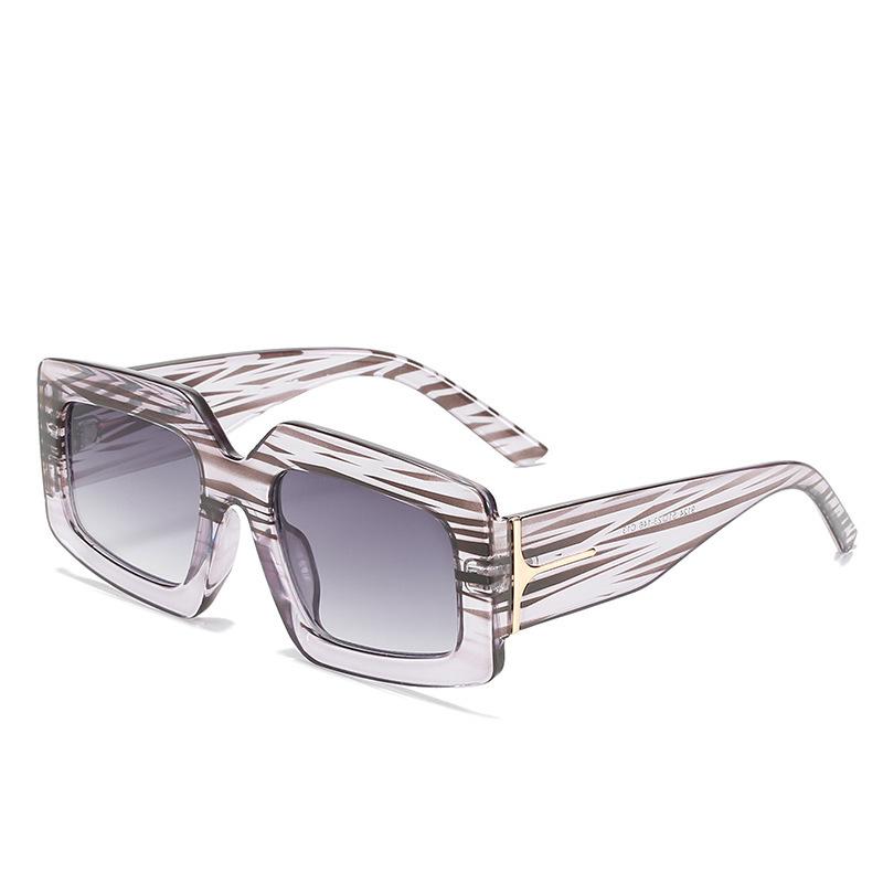 JYL TS Sunglasses TF Stripe Color INS Women/9124 B-7735 солнечный луч
