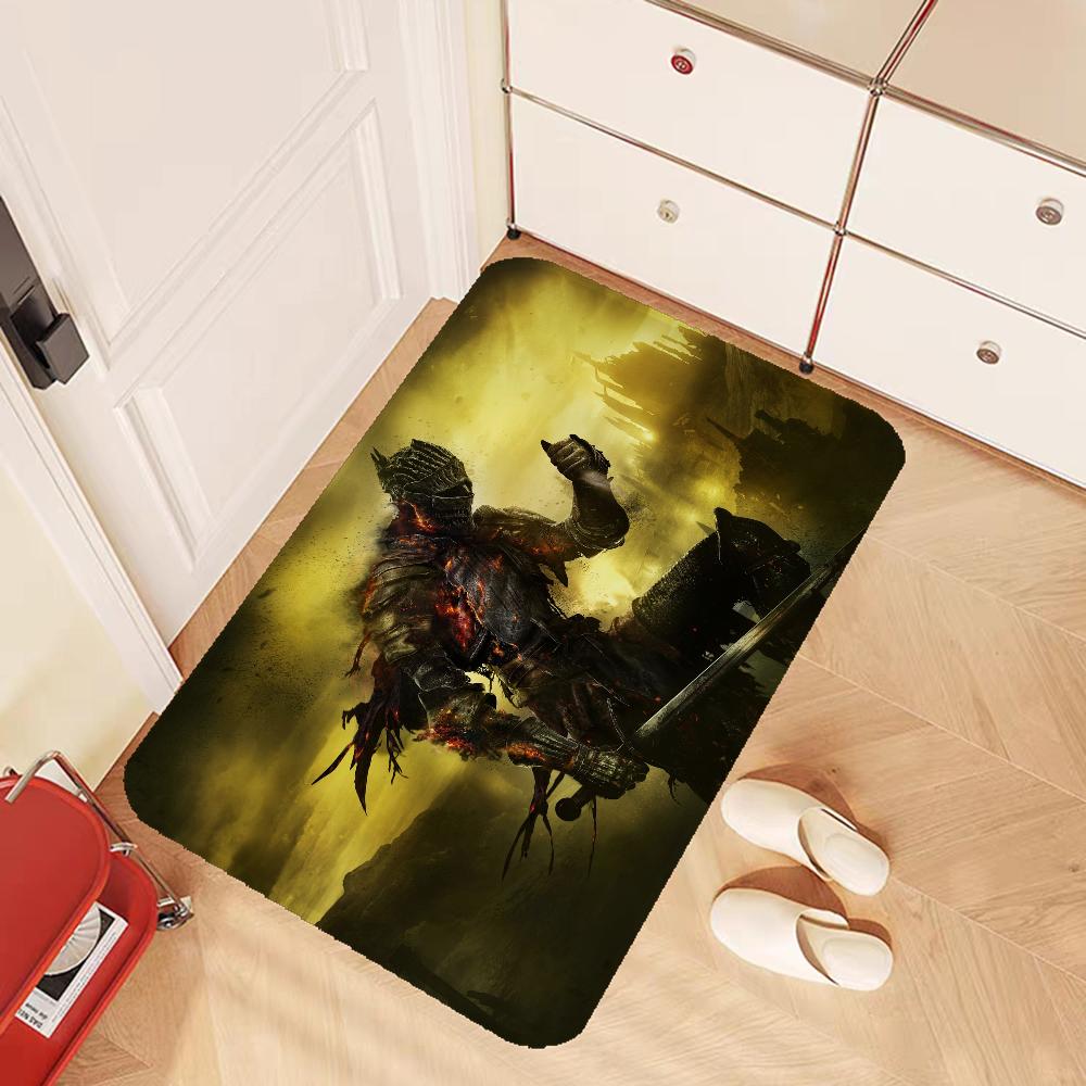 Dark Souls Entrance Door Mat Washable Non-Slip Living Room Sofa Chairs Area Mat Kitchen Welcome Doormat