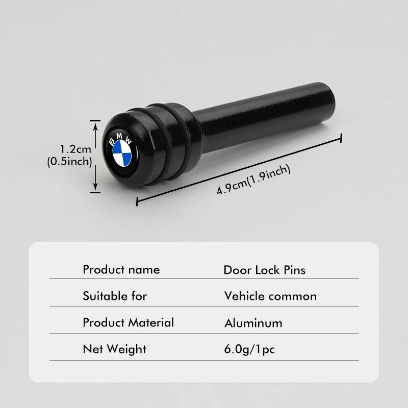 Aluminiumlegierung Auto Türschlossknöpfe mit inneren Schloss-Zugstiften & Türbolzen Dekor-Kit Passend für BMW X5 X1 X3 X6 3 5 6 7 GT Z Serie E84 E83 E70 F15 E71 E90