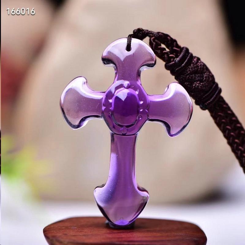 Amethyst Butterfly Flower Charm: Buddha, Nine-Tailed Fox, Cat, Rabbit, Crystal Bear Pendant