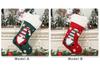 Faceless Forest Man Doll Christmas Stocking Teddy Applique Gift Bag