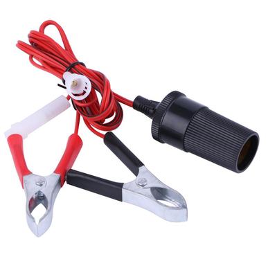 Lunghezza 150 cm Cavi con Pinze per Batteria Auto Rosso Nero Adattatore Accendisigari Pinze a Coccodrillo Isolate Accessori per Riparazione Auto per Emergenza