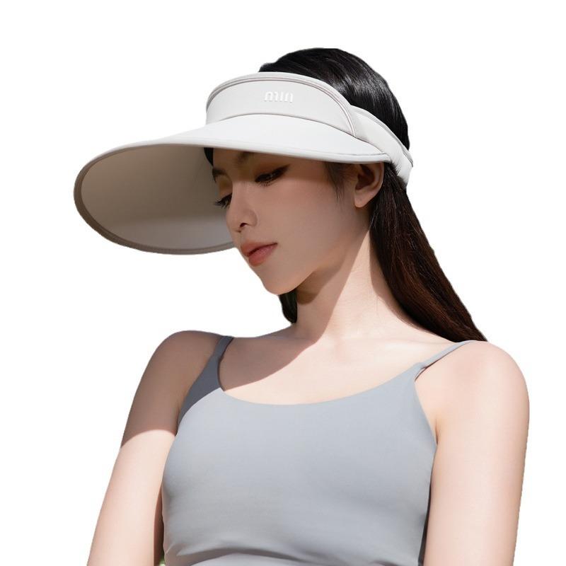Spring and Autumn Trendy Hat Women's Fashion Alphabet Versatile Empty Top Sunscreen Sun Hat Summer Sports Sun Hat
